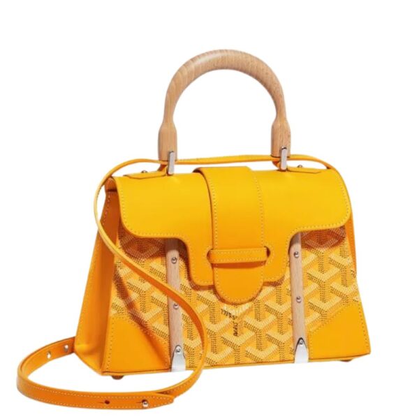 GOYARD Yellow Mini Saigon Handbag