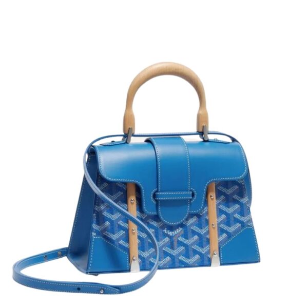 GOYARD Blue Mini Saigon Handbag