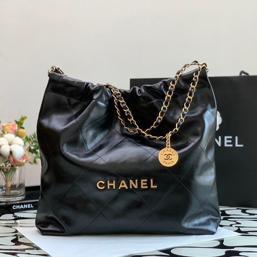 Chanel 22 tweed handbag Chanel Black in Tweed - 36010176