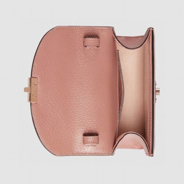 GUCCI Pink Mini Ophidia GG Shoulder Bag