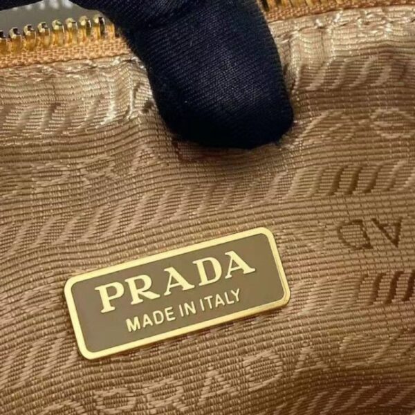 Prada Jacquard Embroidered Handbag