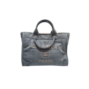 Chanel Deauville Washed Blue Denim Bag