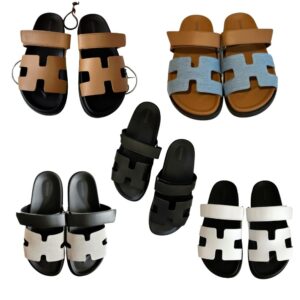Hermes Leather Chypre Sandals