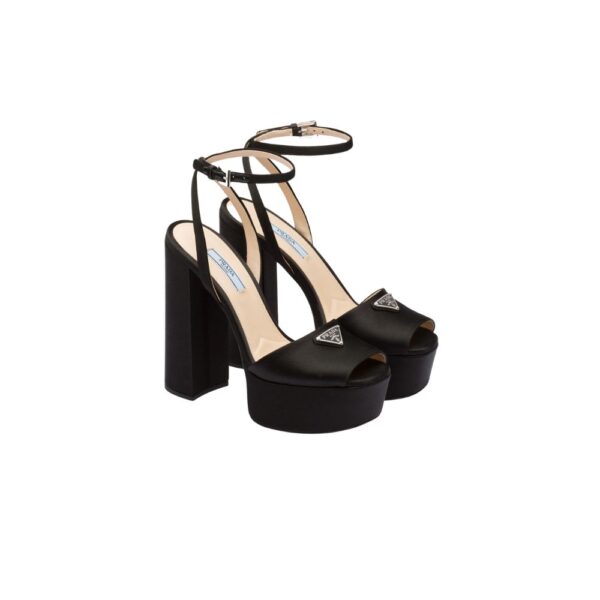 Prada High-heeled satin sandals